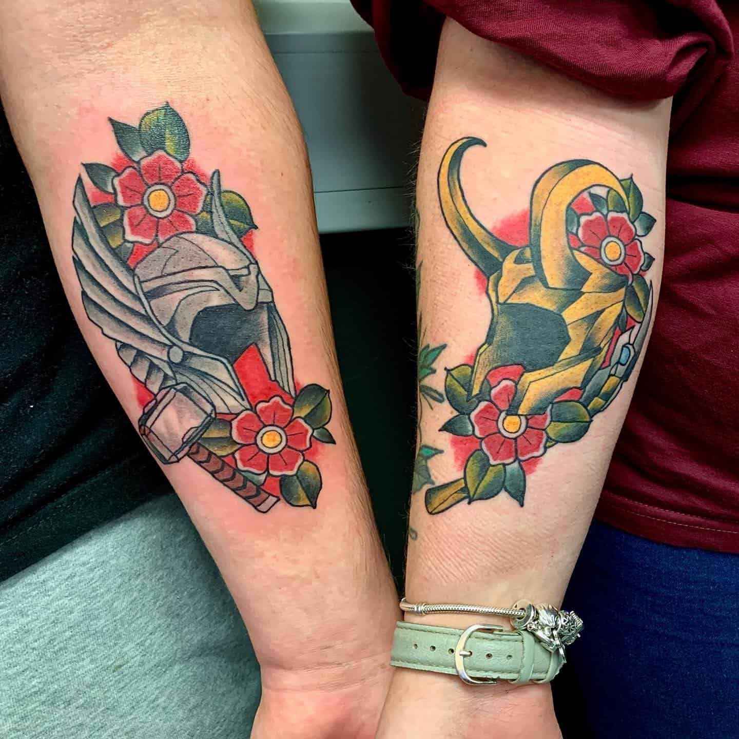 Superhero Brother and Sister Tattoos 1