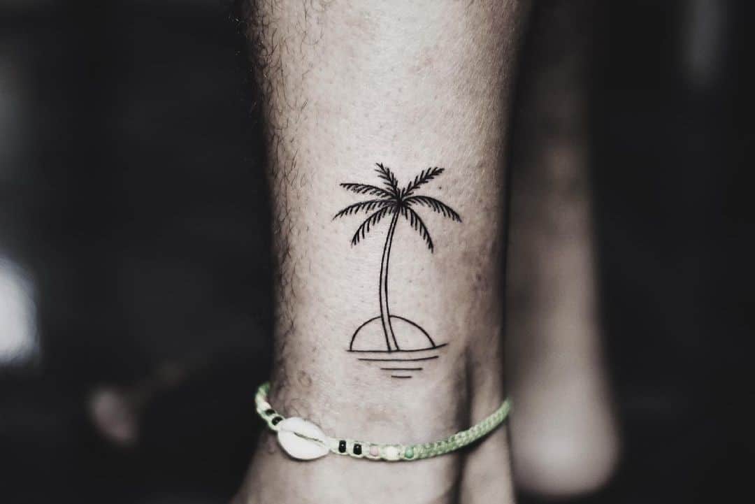 Traditional Palm Tree Tattoo 1