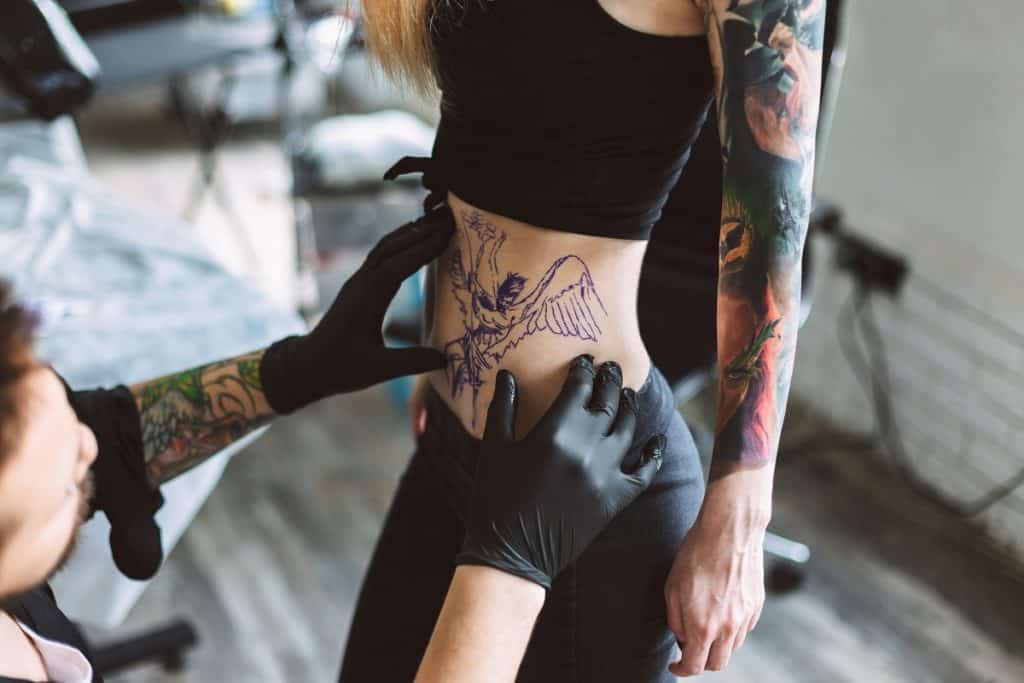 Women Side Tattoo