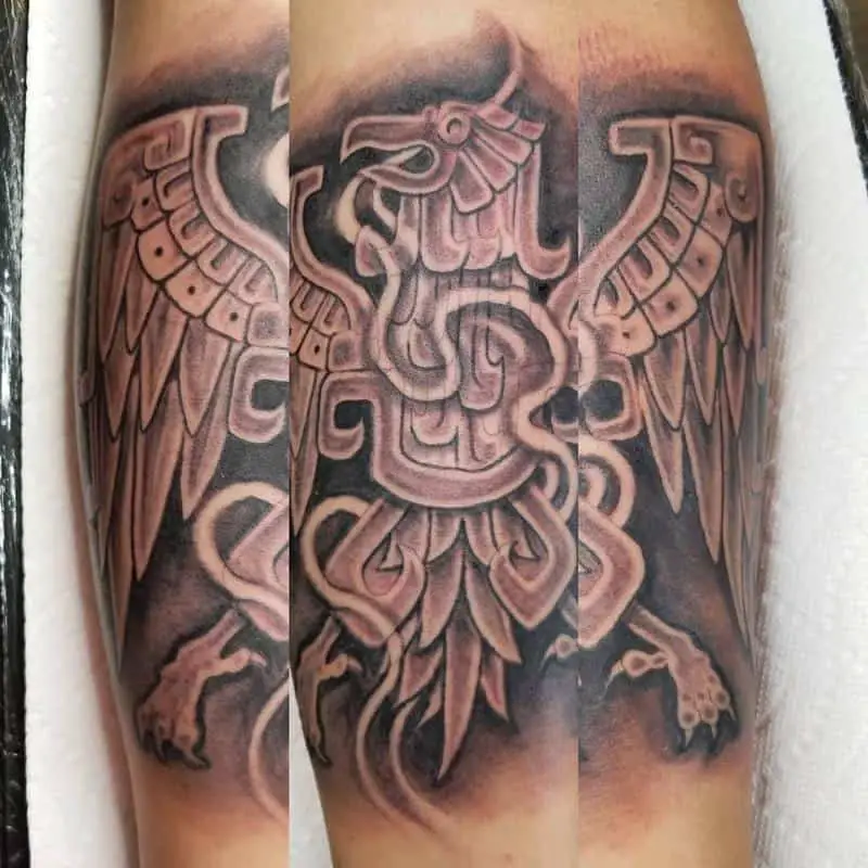 Aztec Eagle Tattoo 3