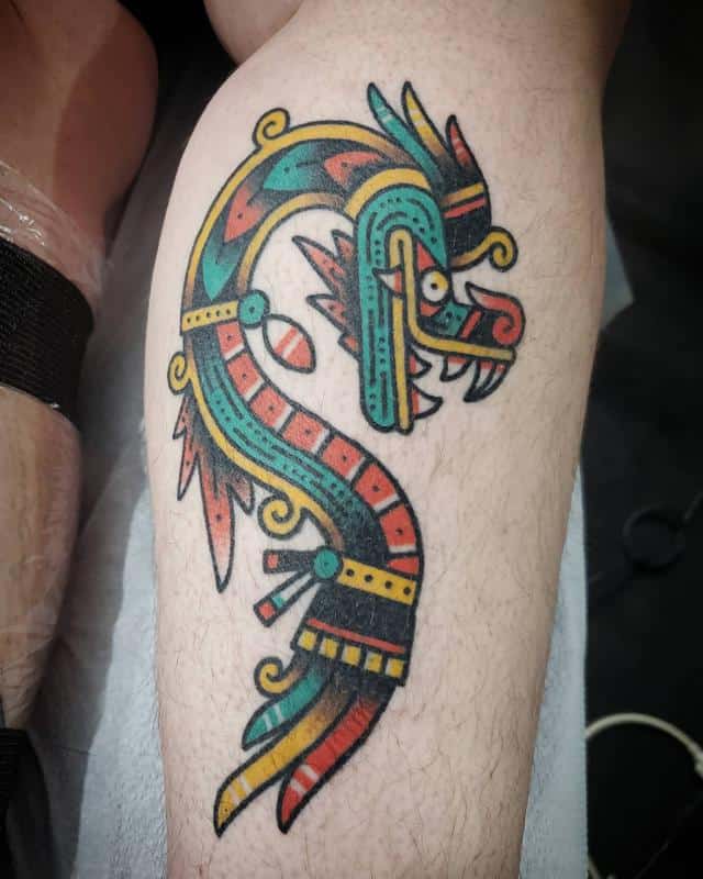 Aztec Snake Tattoo 1