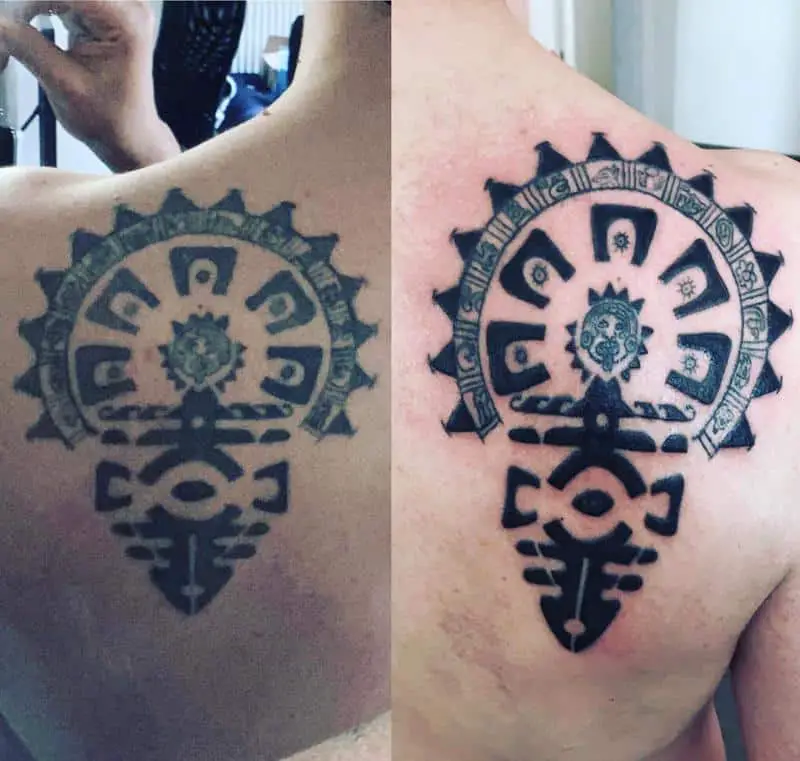 Aztec Tattoos On Back 2