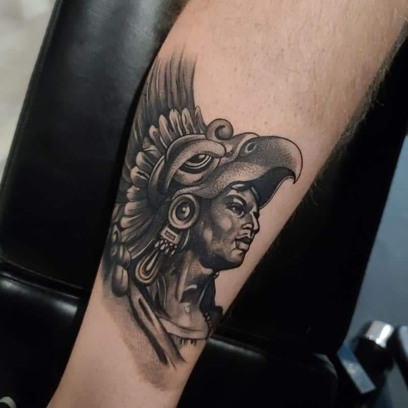 Aztec Warrior Tattoo 2