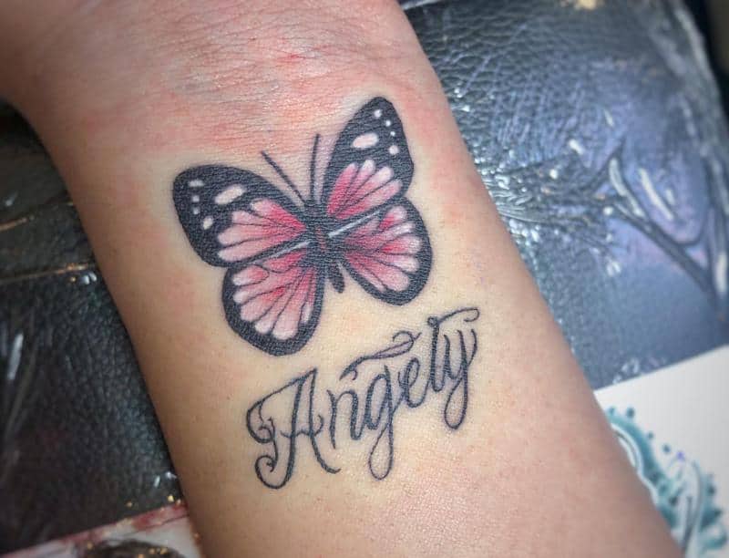 Butterfly Wrist Tattoo 2
