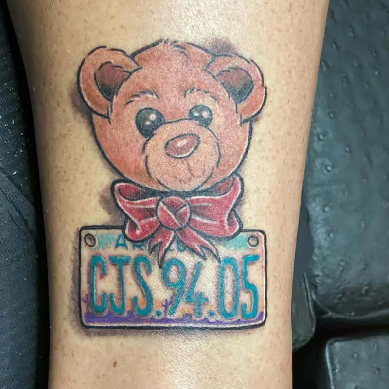Cute Bear Tattoo 1