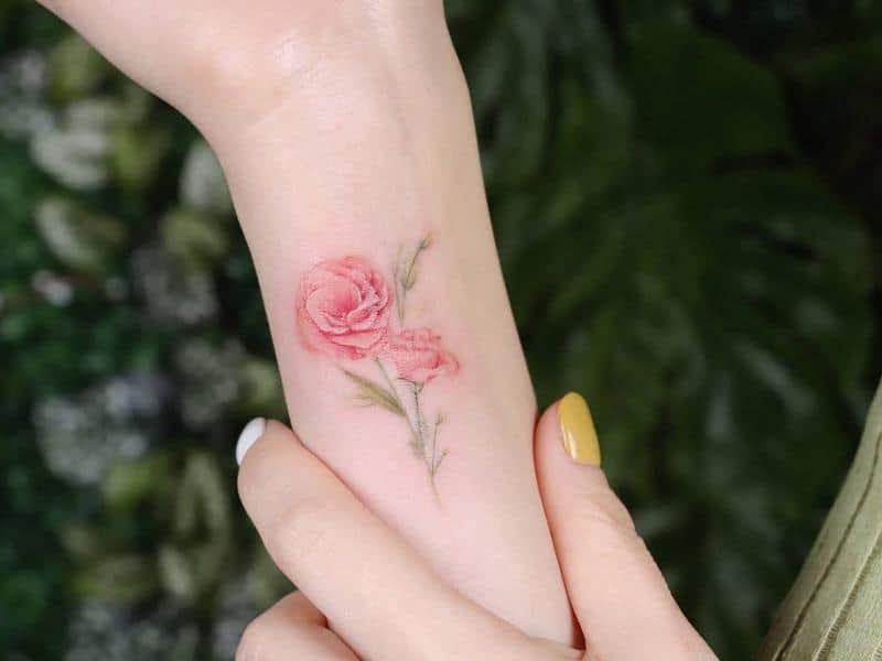 Lisianthus Flower Tattoo 2
