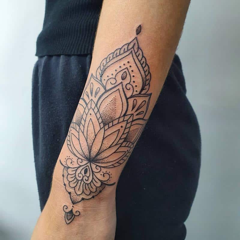 Mandala Wrist Tattoo 3