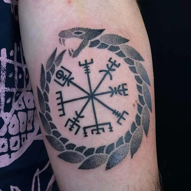 Norse ouroboros tattoo 3