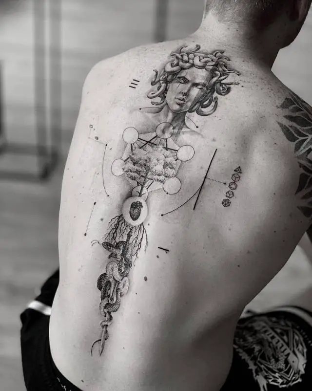 Realist Medusa Tattoo 2