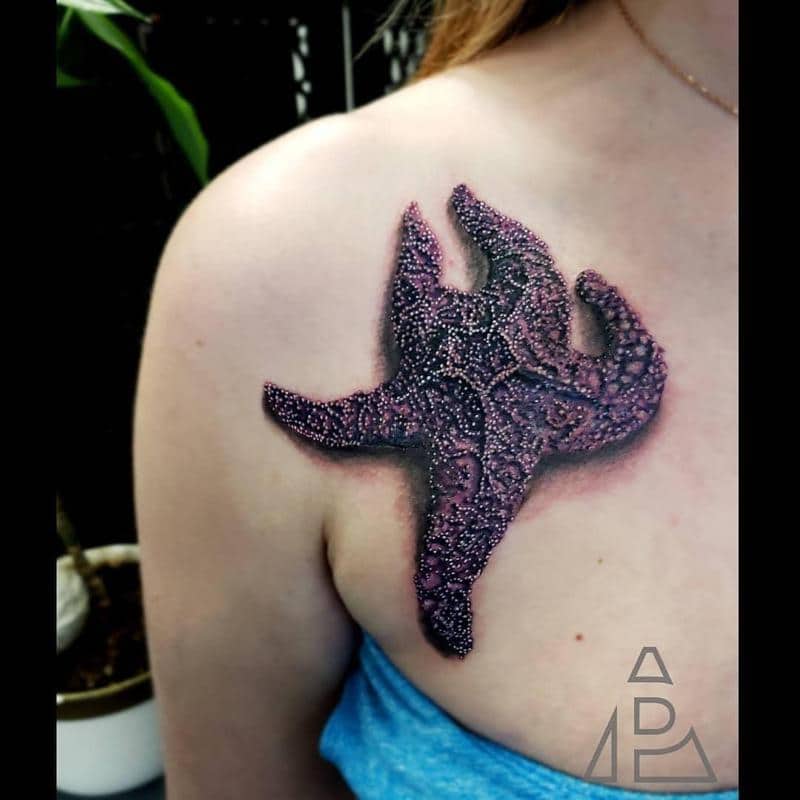 Realistic Starfish Tattoos 3