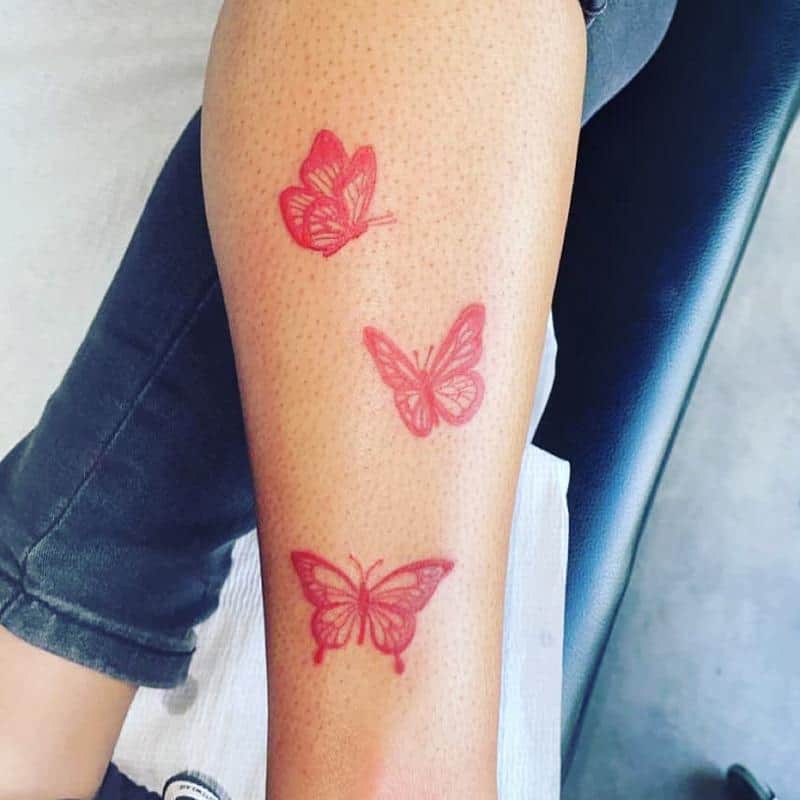 Red Butterfly Tattoo 5