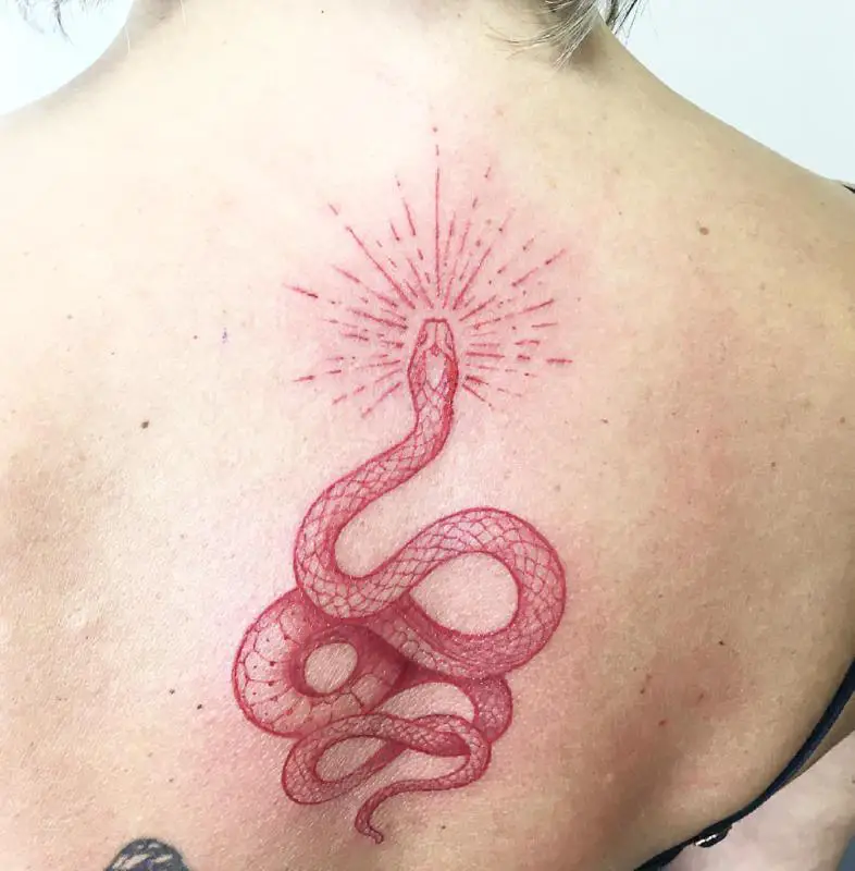 Red Snake Tattoo 5