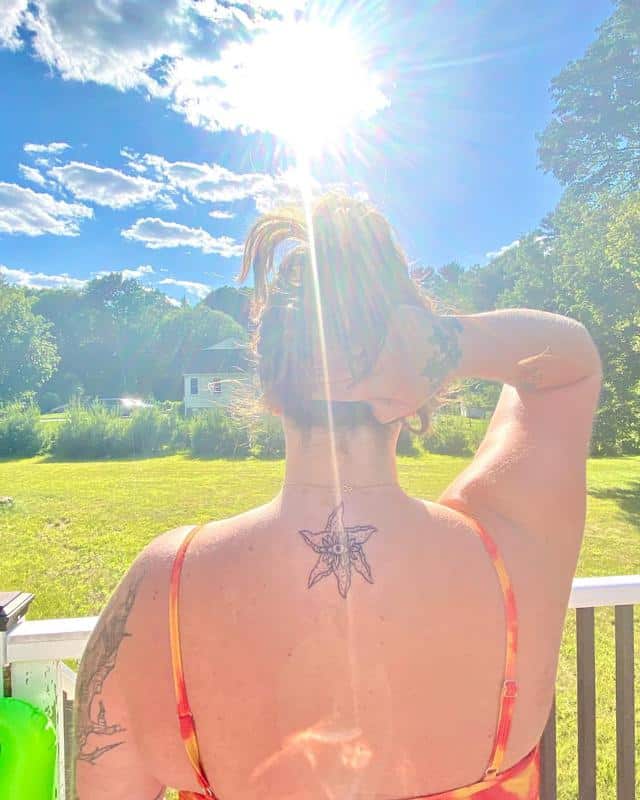 Starfish Tattoos On The Back