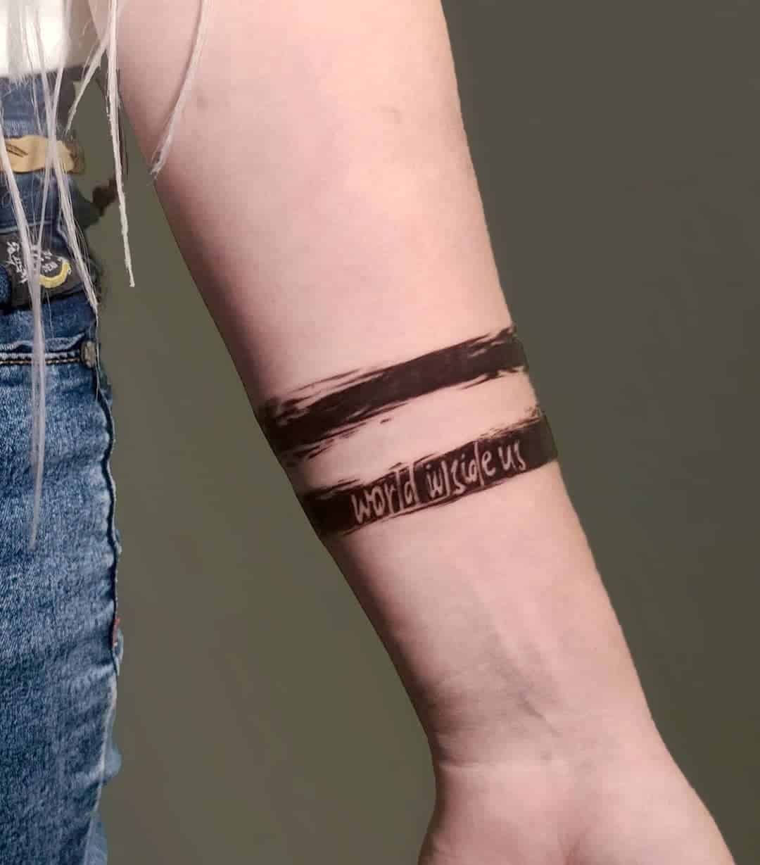 Word Inspired Bracelet Tattoo 