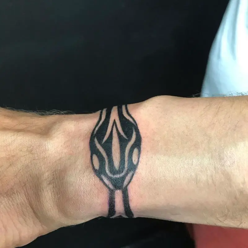 Wrist ouroboros tattoo 2