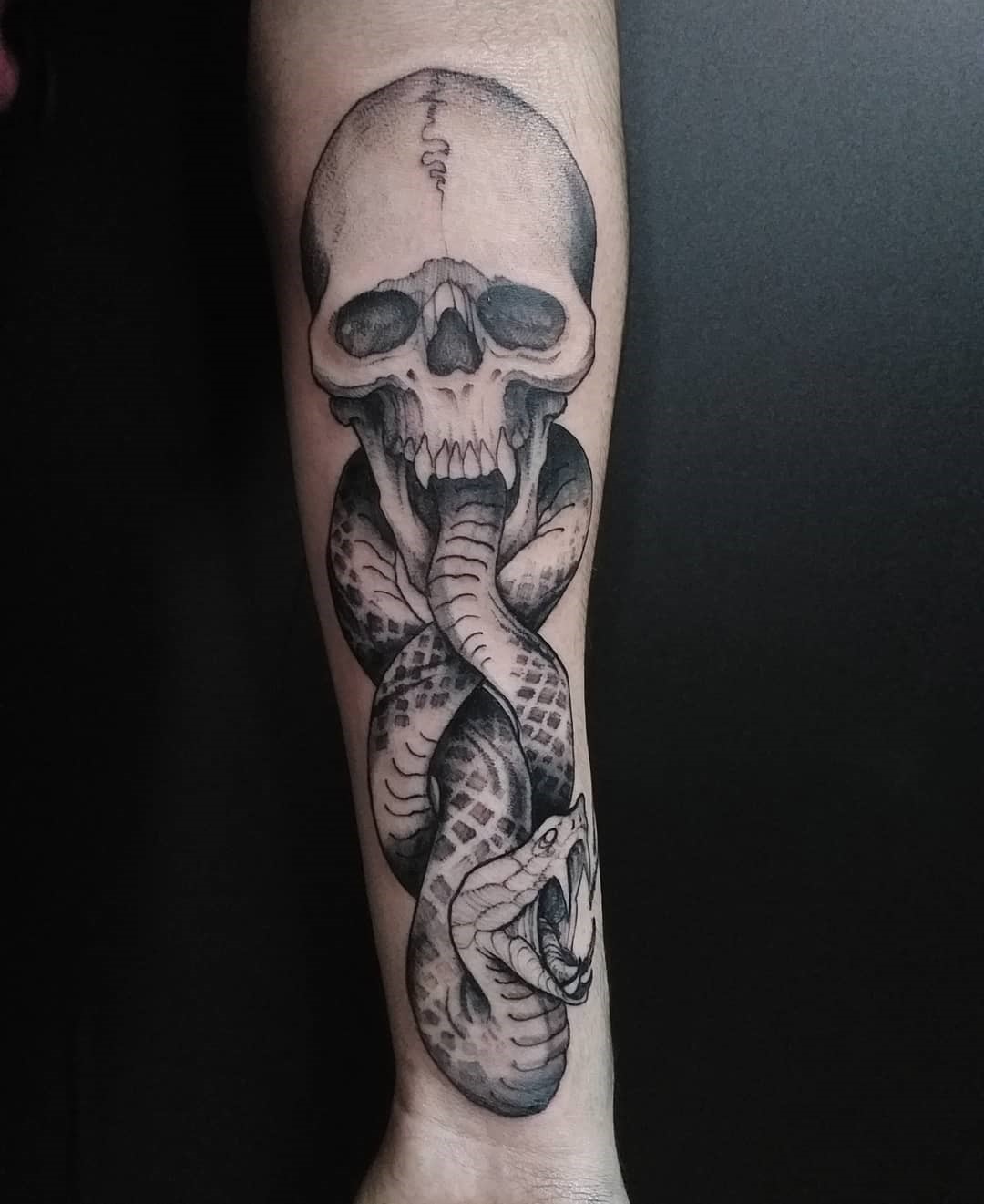 Artsy Death Eater Tattoo Ink Black 
