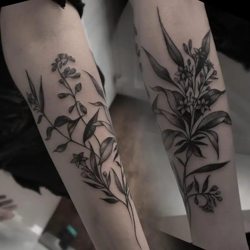 Borage Flower Tattoo That Show Courage and Bravery 6