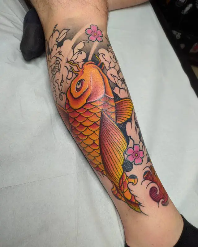 Koi Fish Tattoo That Show Courage and Bravery 6