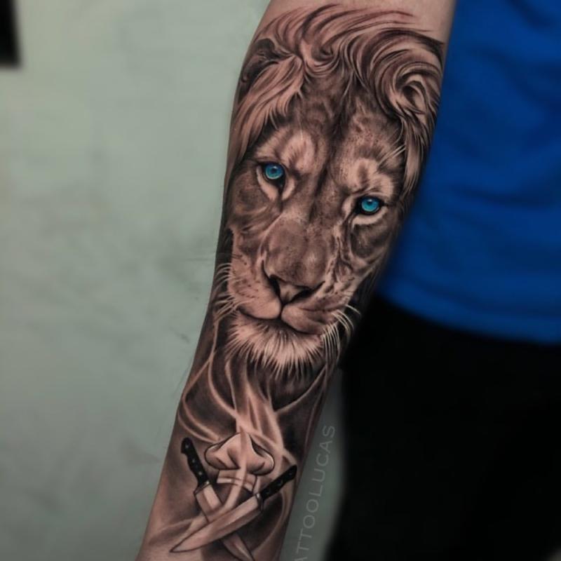 Lion Tattoo That Show Courage and Bravery 2