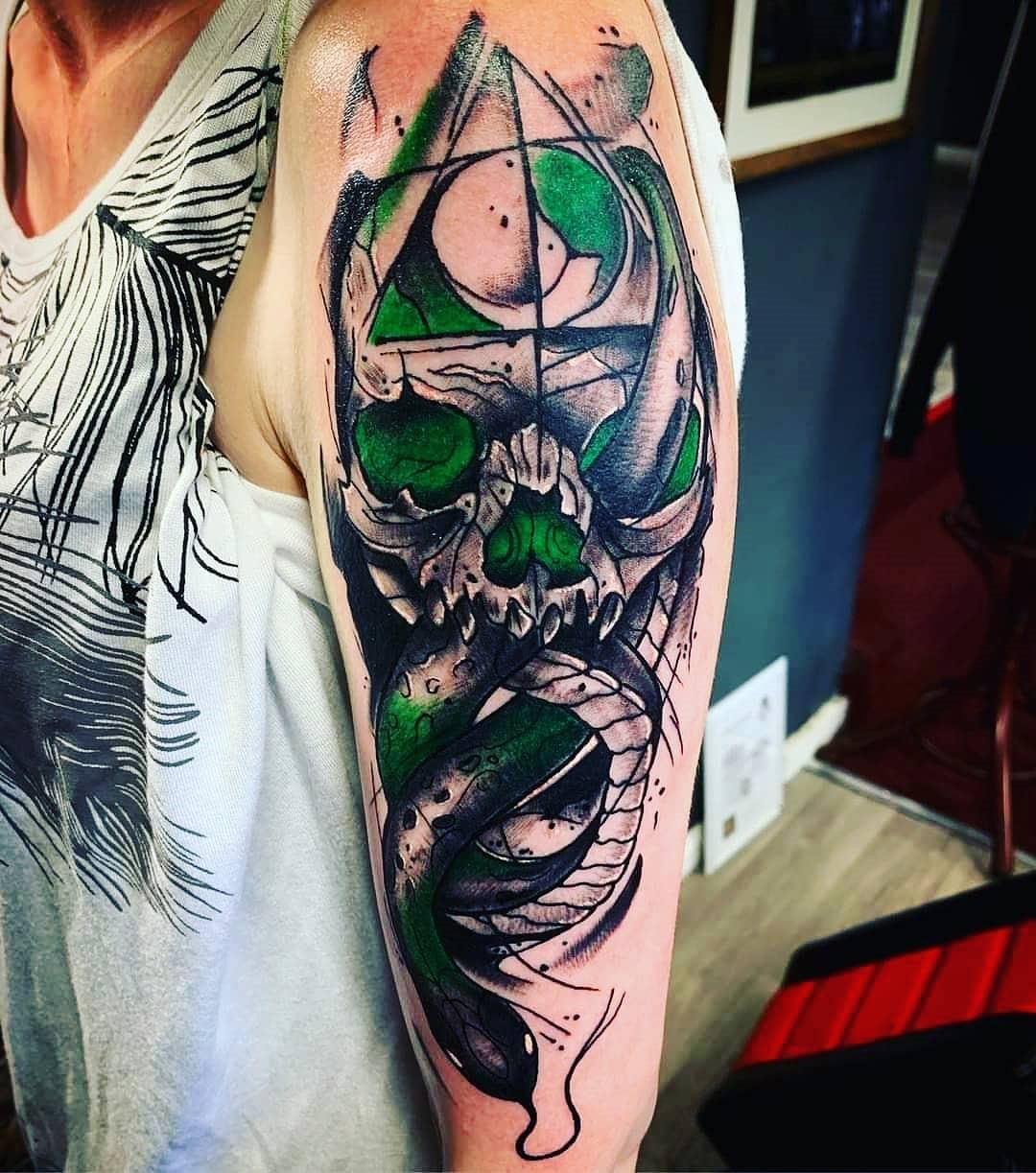 Shoulder Death Eater Tattoo