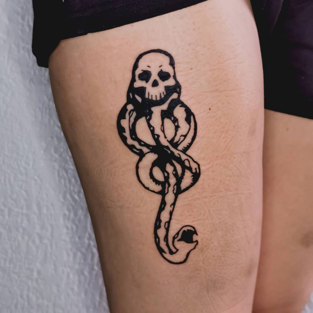 Small Death Eater Tattoo Lord Voldemort 