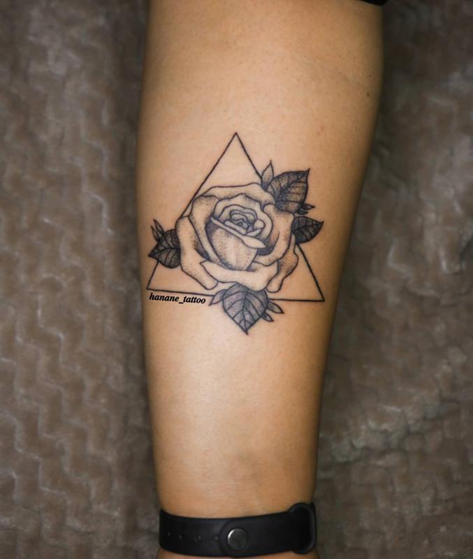 Botanical Triangle Tattoo 3