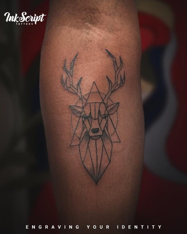 Deer Gemini Tattoo 1