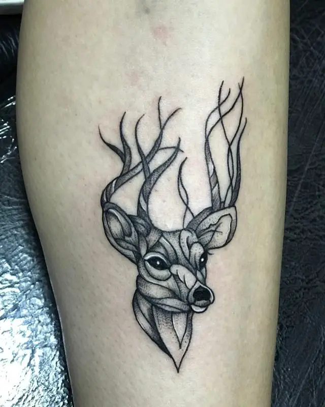 Deer Gemini Tattoo 4