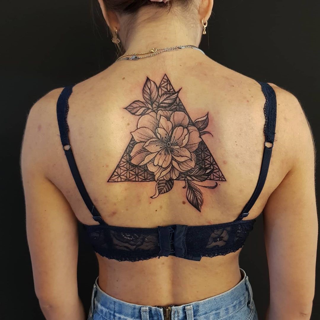 Flower Of Life Tattoo Designs Neck & Back 