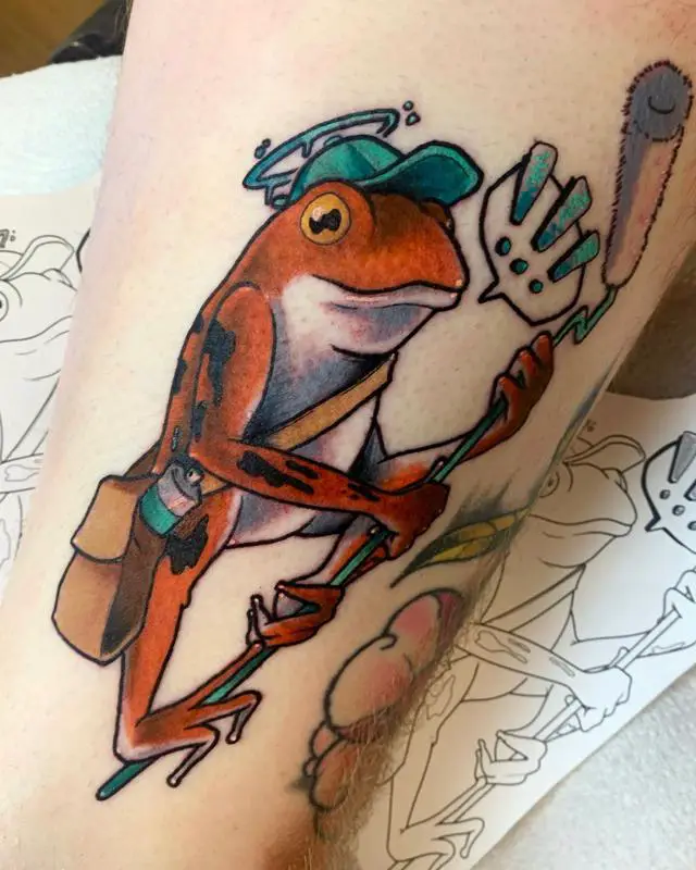 Graffiti Frog Tattoo