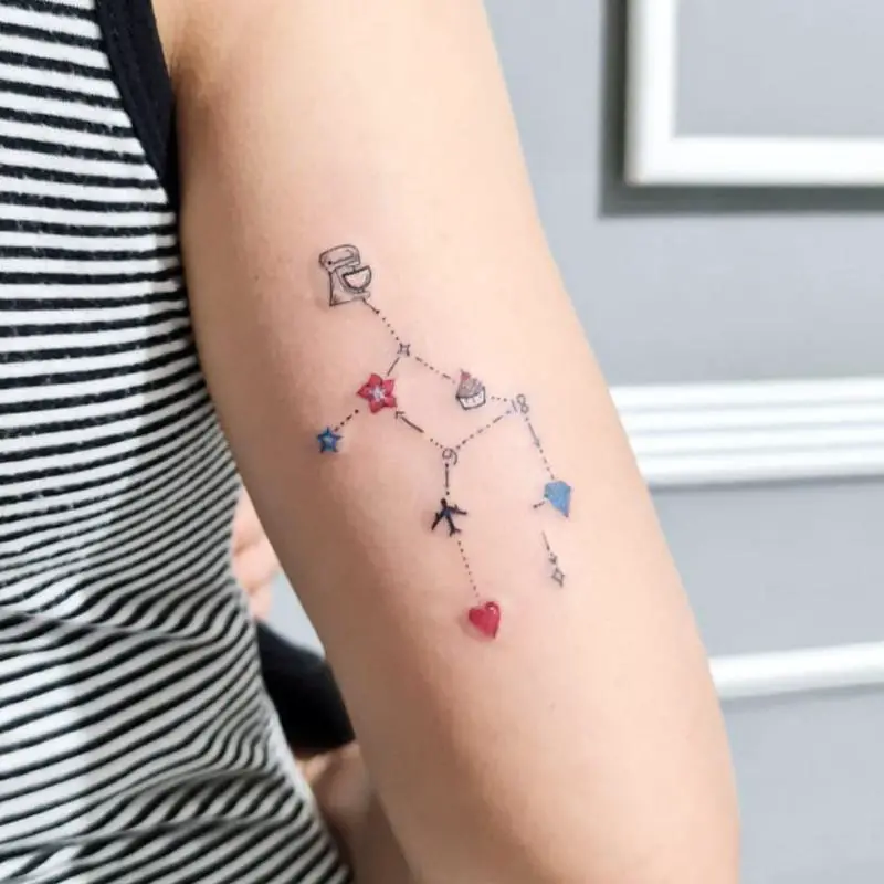 Virgo Constellations With Numerals Or Letters 2