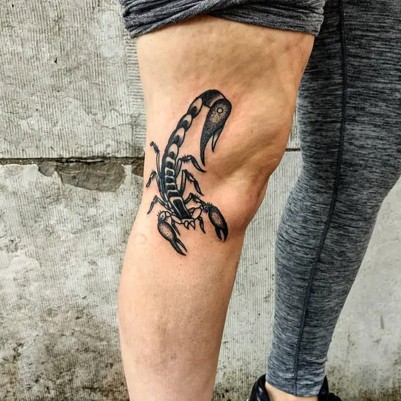 Animal Knee Tattoo 1