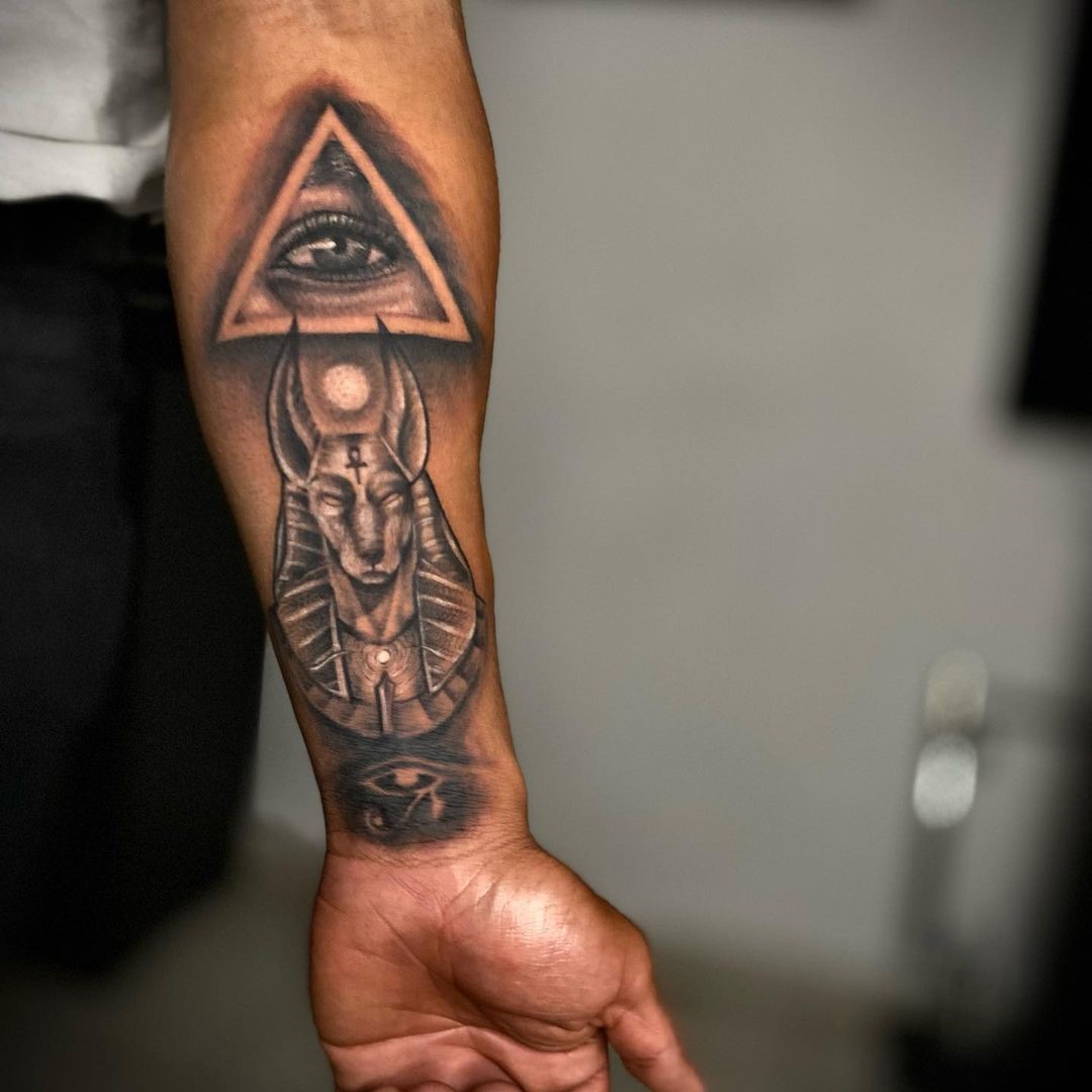 Arm Tattoo Anubis Designs