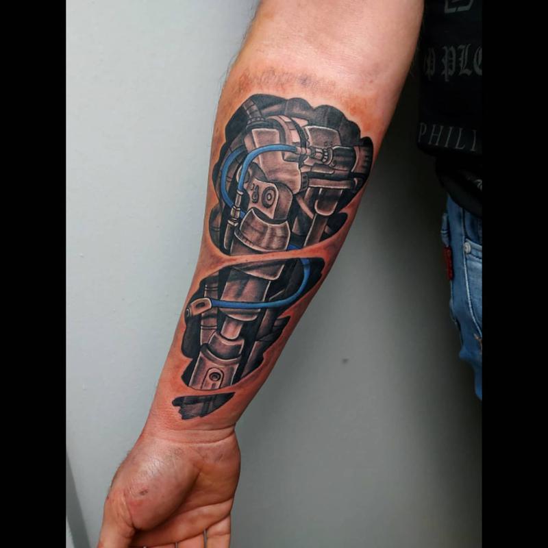 Biomechanical Arm Tattoo 1