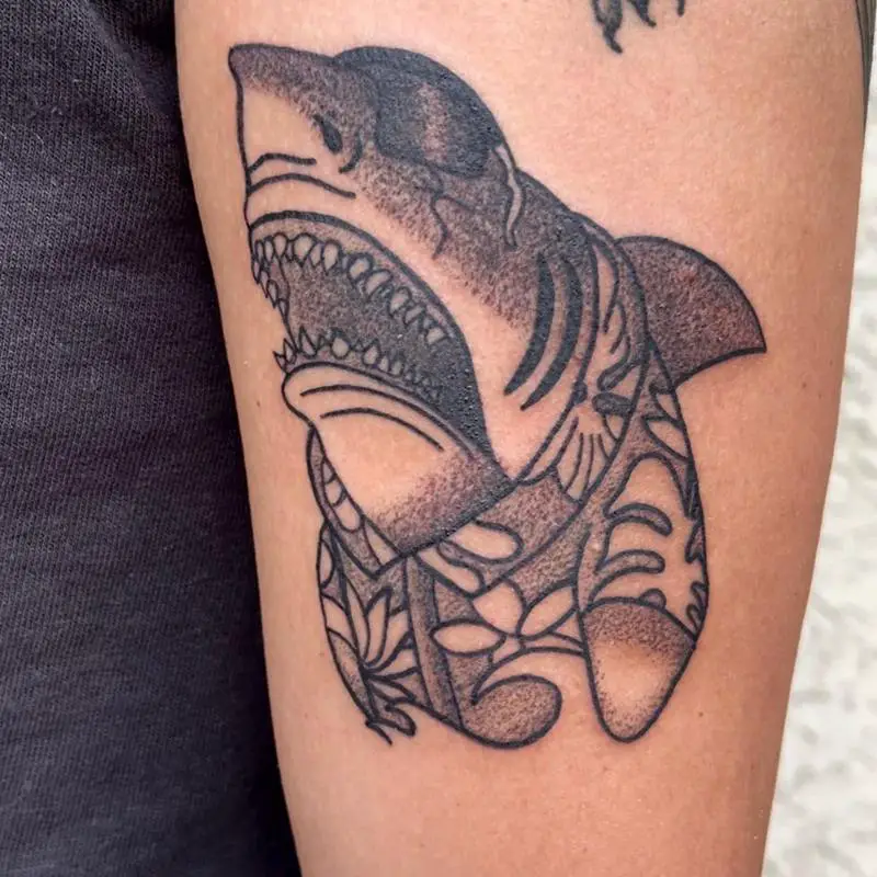 Chill Shark Tattoo Design
