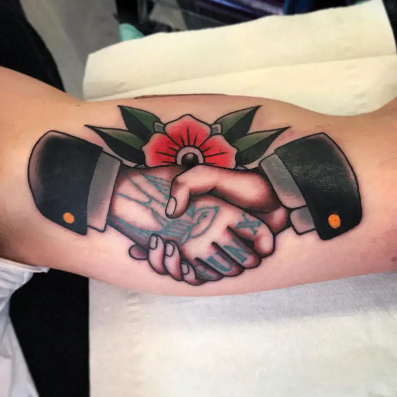 Handshake Tattoo 1