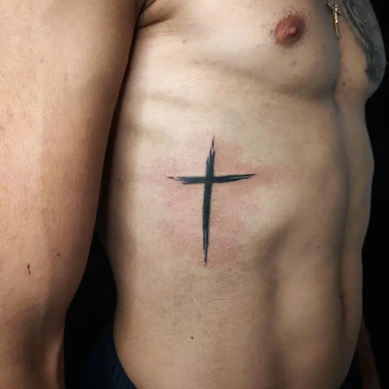 Latin Cross Tattoo Design 4