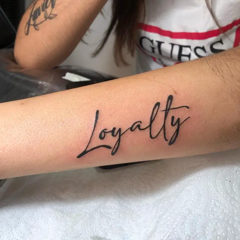 Loyalty Arm Tattoo 1