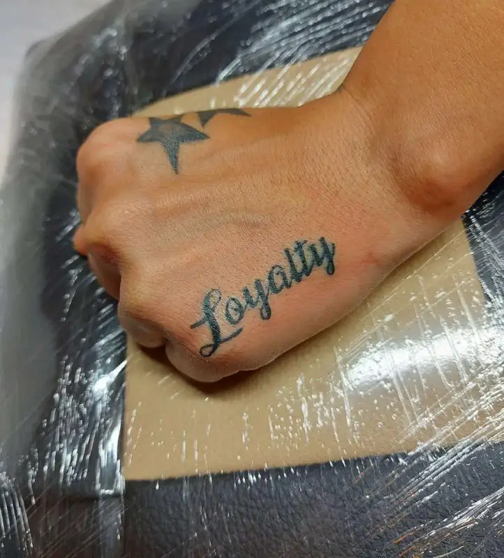 Loyalty Hand Tattoo 1