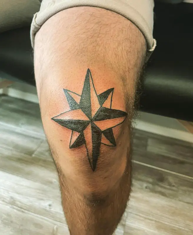 Star Knee Tattoos 1