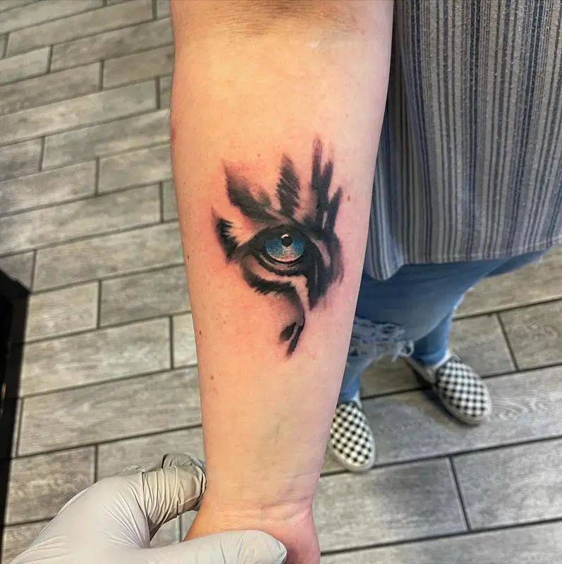 Tiger Eye Tattoo Design