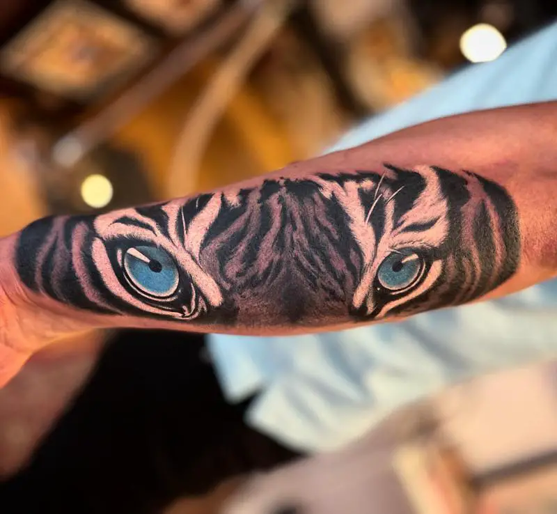 Tigress Eyes Tattoo Design