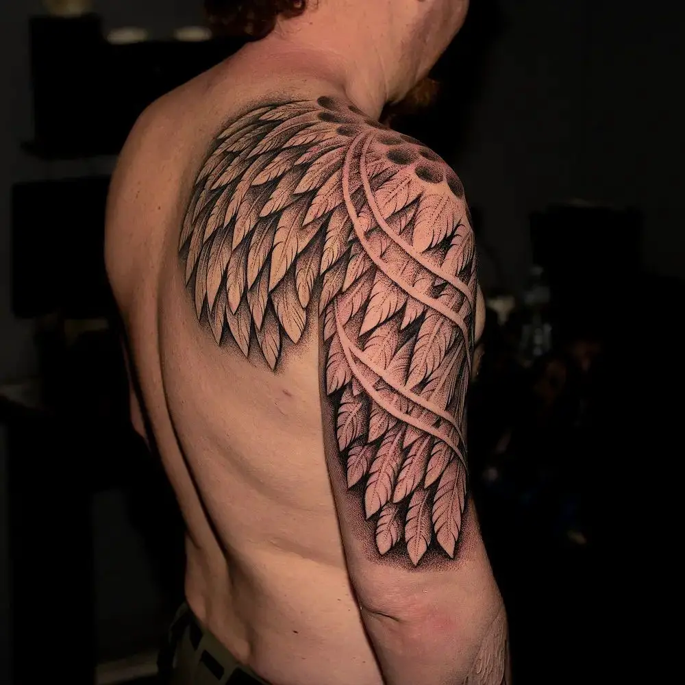 Back Shoulder Wing Tattoos