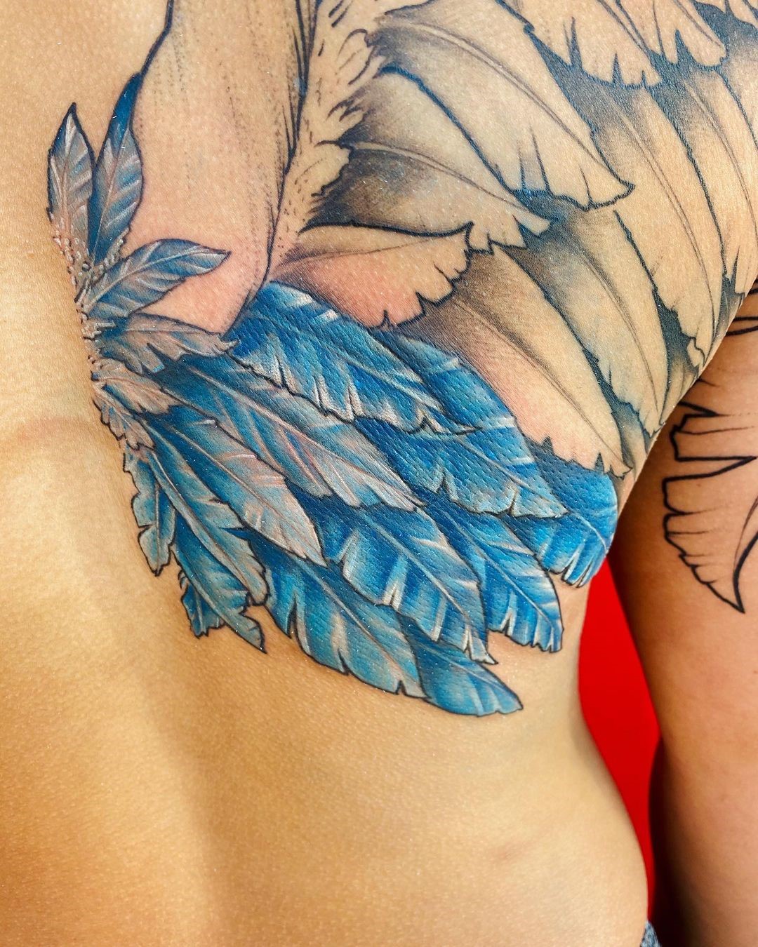 Blue Tattoos Wings