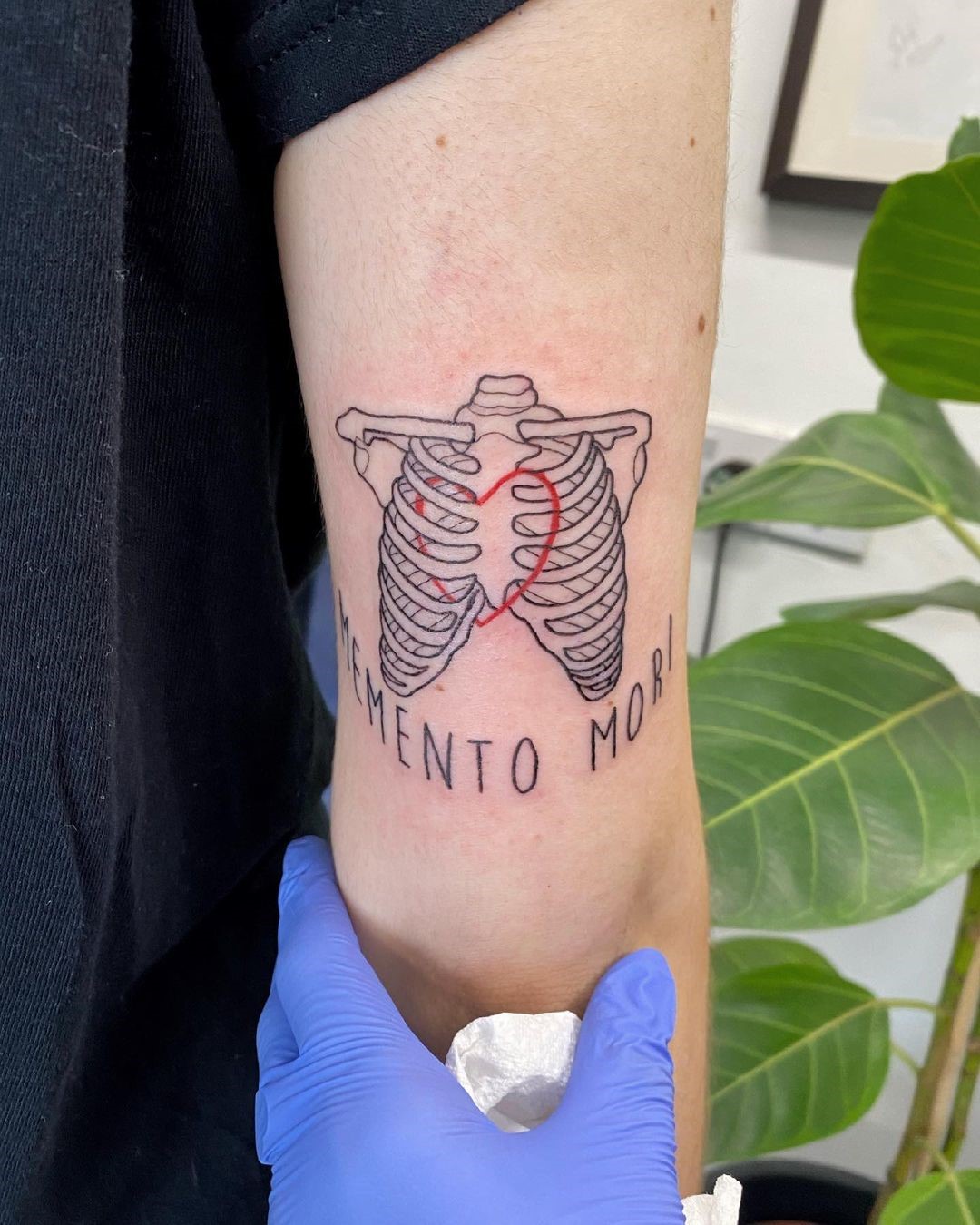 Skull Ribs Memento Mori Tattoo
