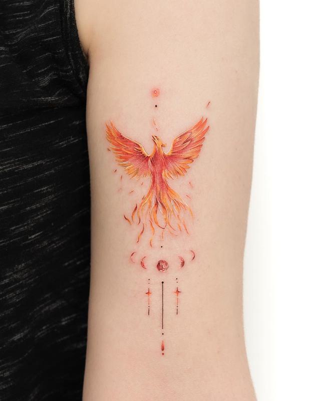 Phoenix tattoo design 1