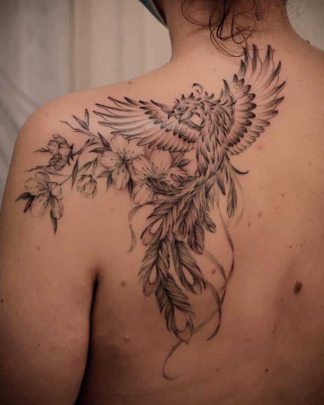 Phoenix tattoo design 3