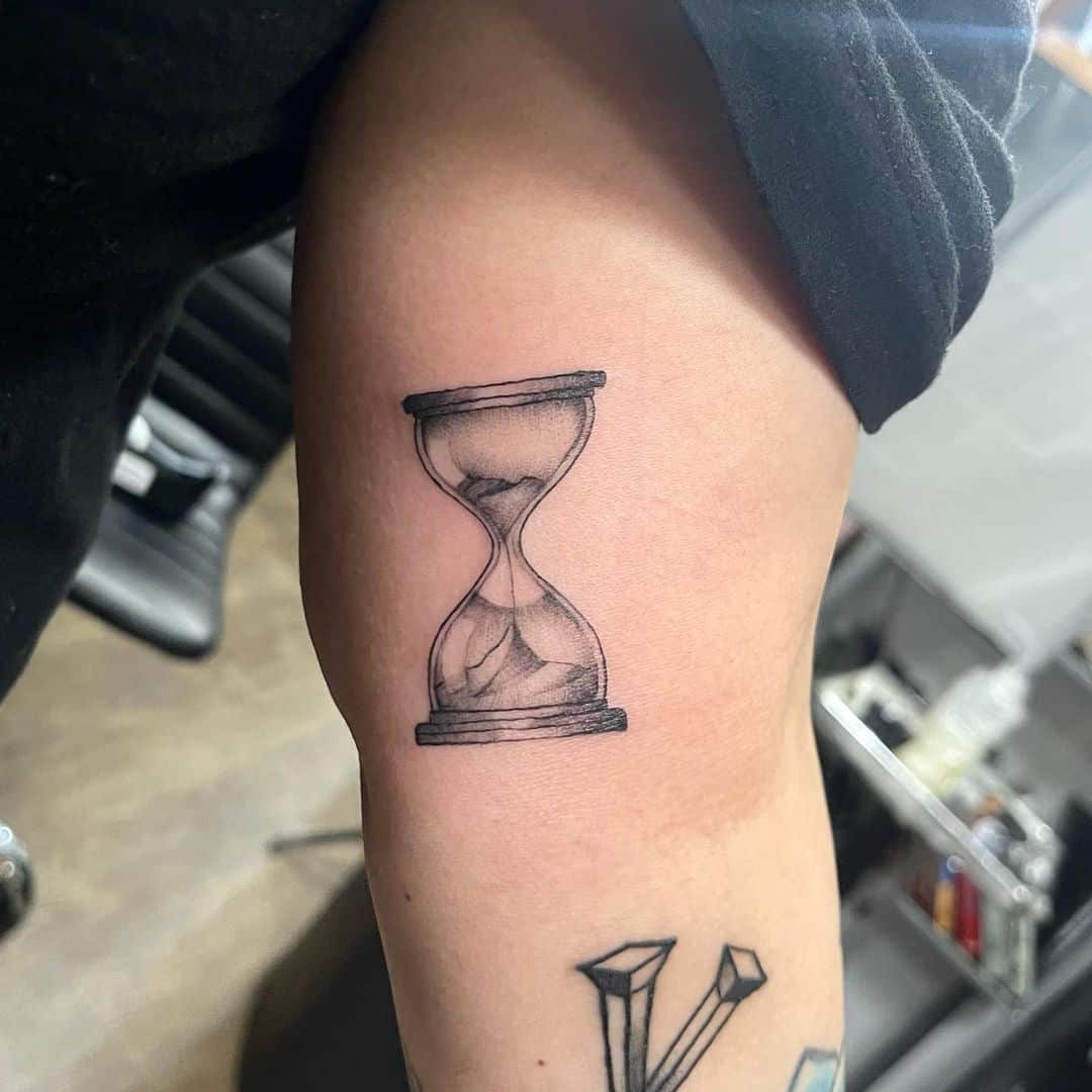Simple Hourglass Tattoo 3