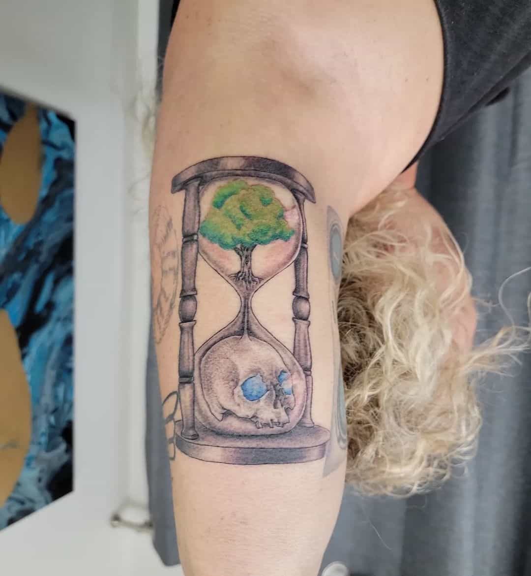 Surreal Hourglass Tattoo 3